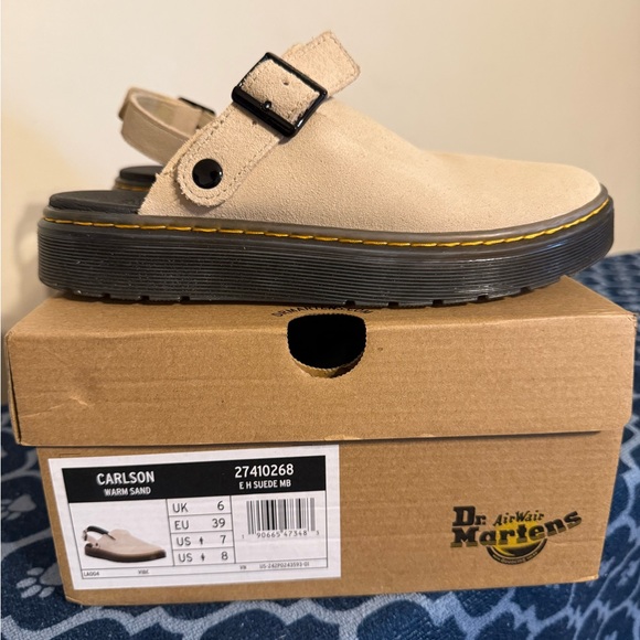 Dr. Martens Tan Mules Comfortable Clogs - Picture 3 of 9